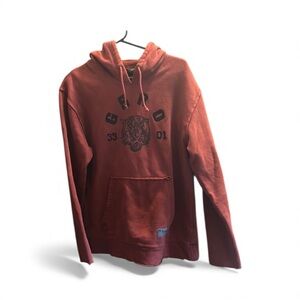 G-Star RAW Tiger Graphic Hoodie Red Streetwear
